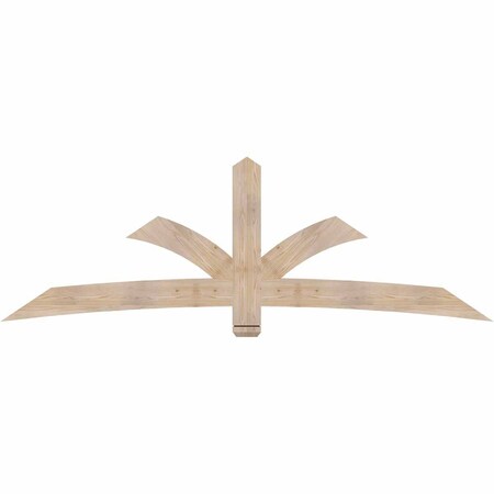 Ekena Millwork Davenport Smooth Timber Gable Bracket, Douglas Fir, 96"W x 32"H x 1 1/2"D x 5 1/2"F, 8/12 Pitch GBW096X32X0206DAV00SDF